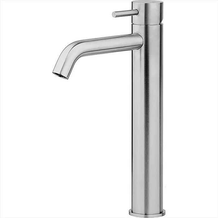 CISAL Xion Смеситель однорычажный для раковины на 1 отверстиевысокий h300 ммбез доннного клапана цвет нержавеющая сталь 89262₽