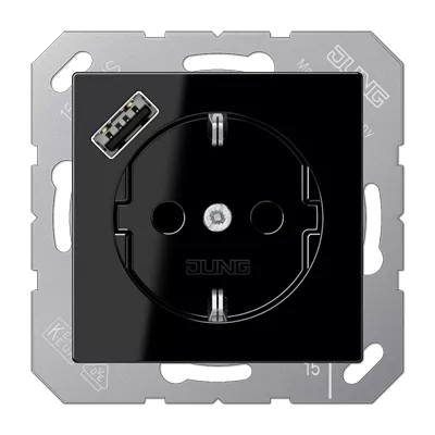 

Розетка 2K+З USB Typ A Jung A1520-18ASW