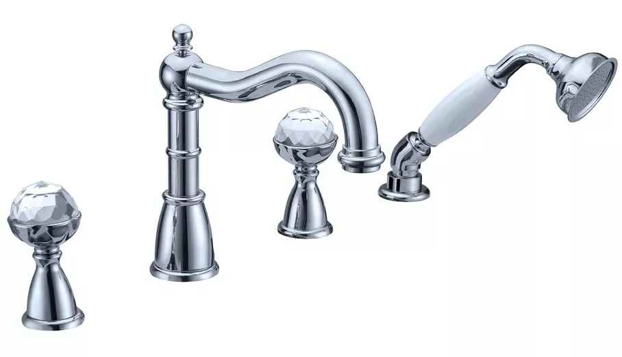 

Смеситель на борт ванны Boheme Brillante 393 хром глянцевый