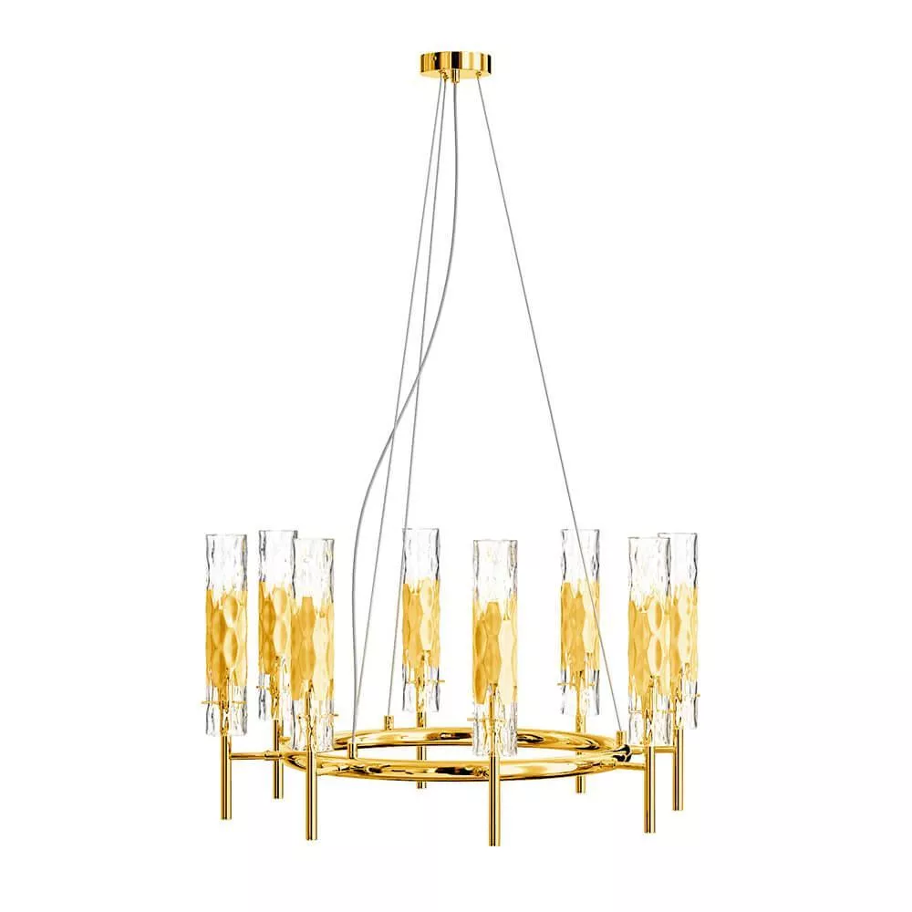 

Подвесная люстра Crystal Lux Primavera SP8 Gold