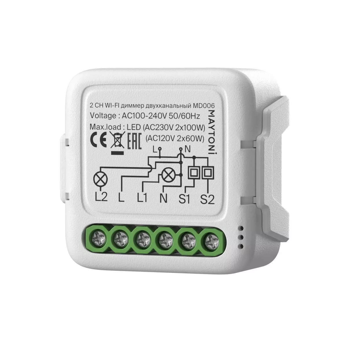 

Wi-Fi диммер двухканальный Maytoni MD006