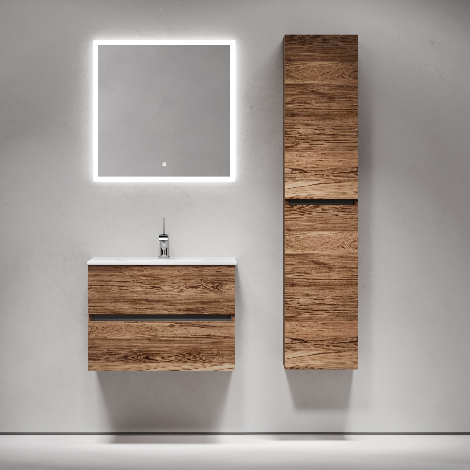 

Мебель для ванной комнаты Sancos Urban 70 дуб чарльстон, белая раковина CN7007
