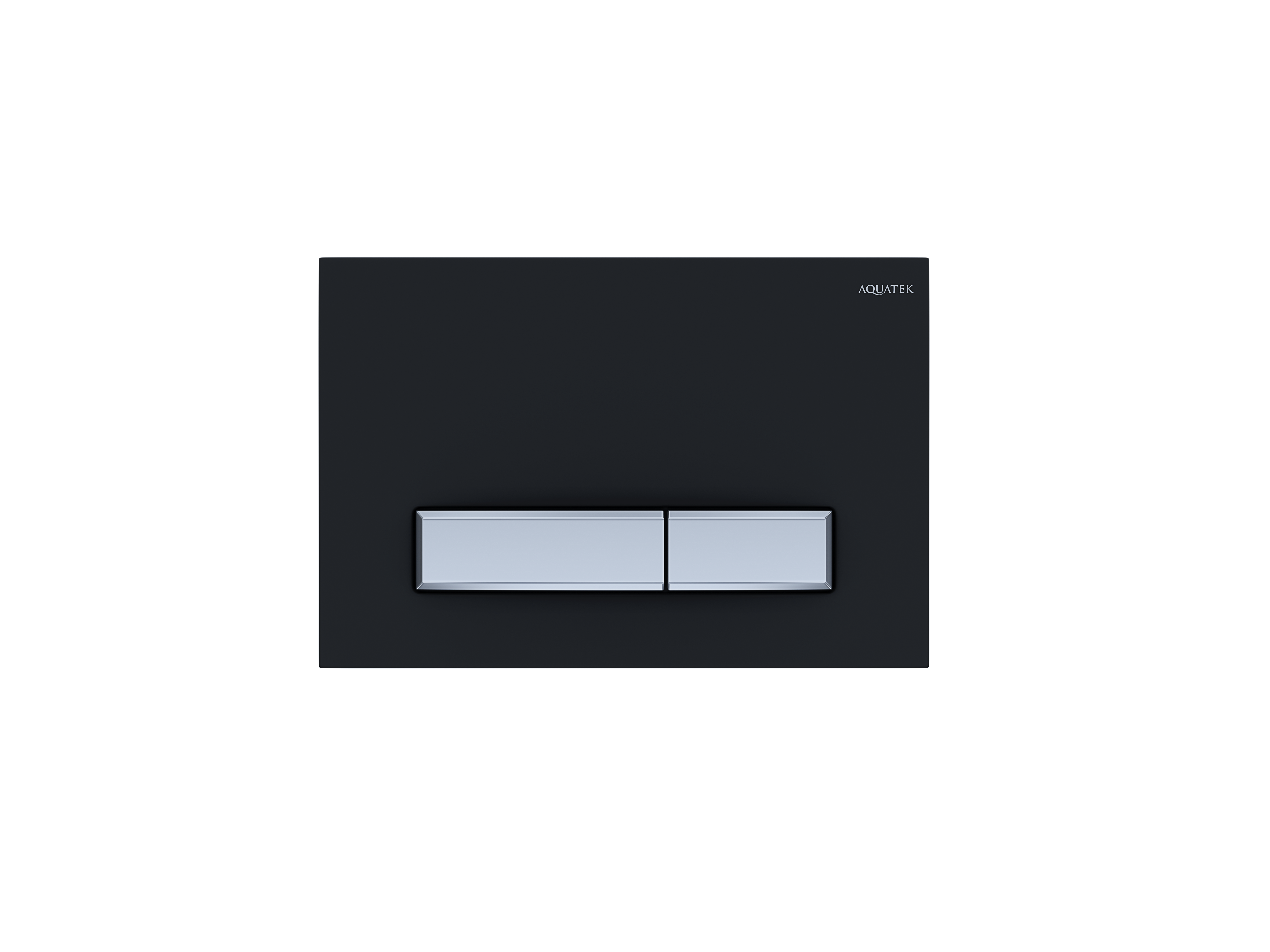 Кнопка смыва Aquatek Slim матовый черный/хром (KDI-0000026) - фото 1