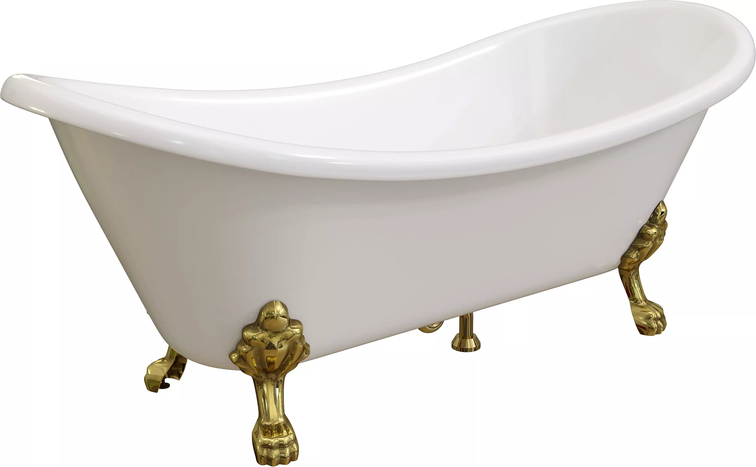 

Акриловая ванна Artemis Cloe 180x75 белая, ножки золото