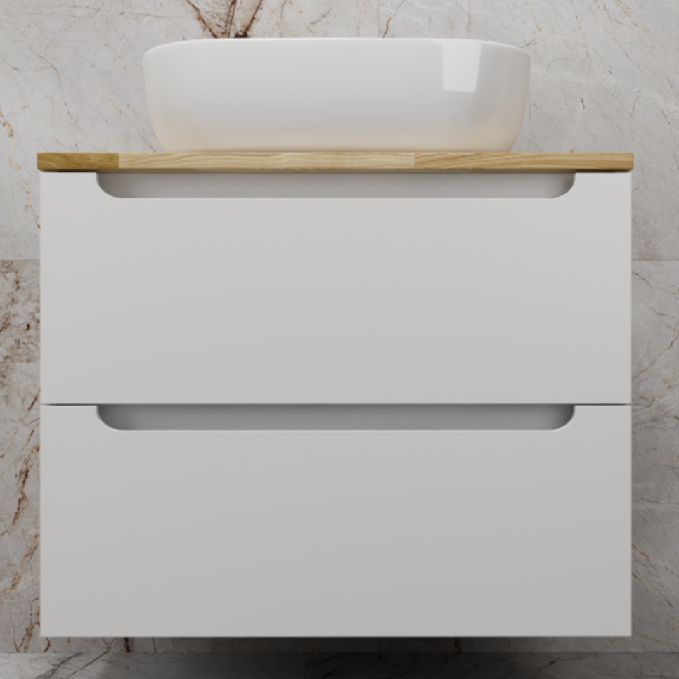 

Тумба с раковиной Style Line Бали 70 подвесная, белый софт