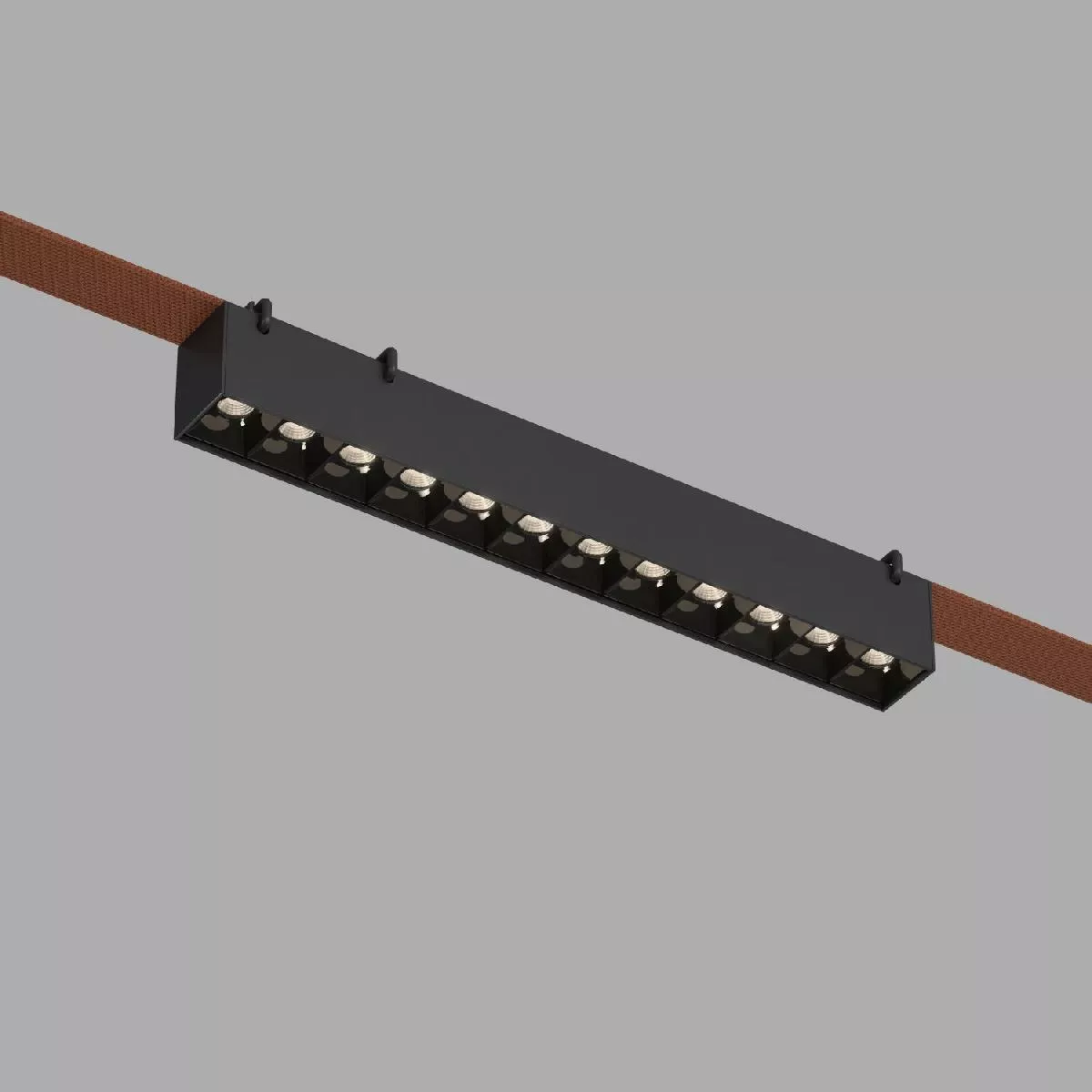 

Трековый однофазный светильник Denkirs Belty Grill DK5571-BK