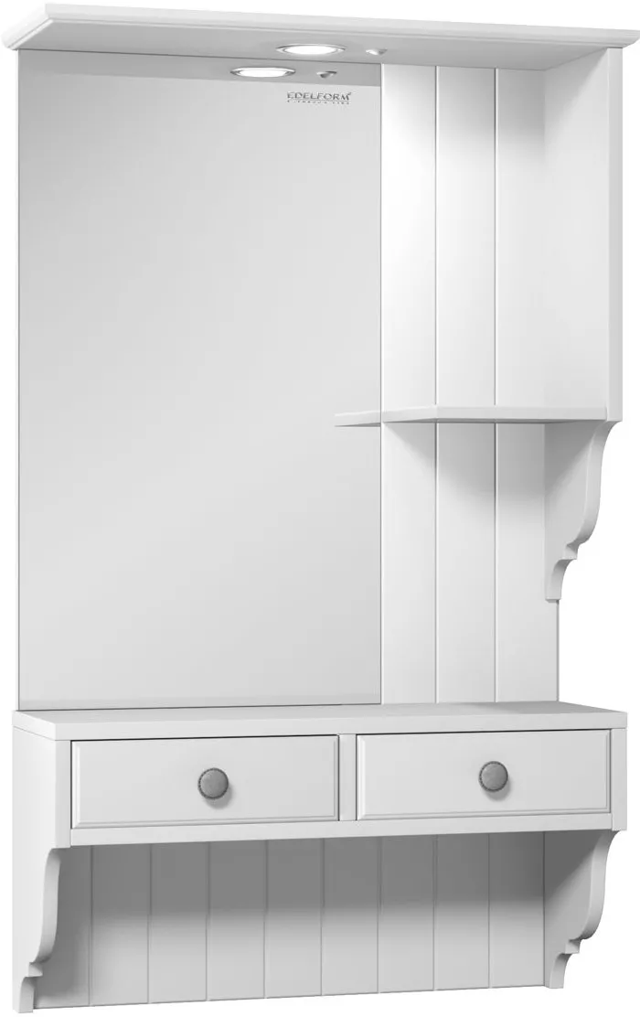 

Зеркало-шкаф Edelform Dijon 60 с подсветкой, Белый