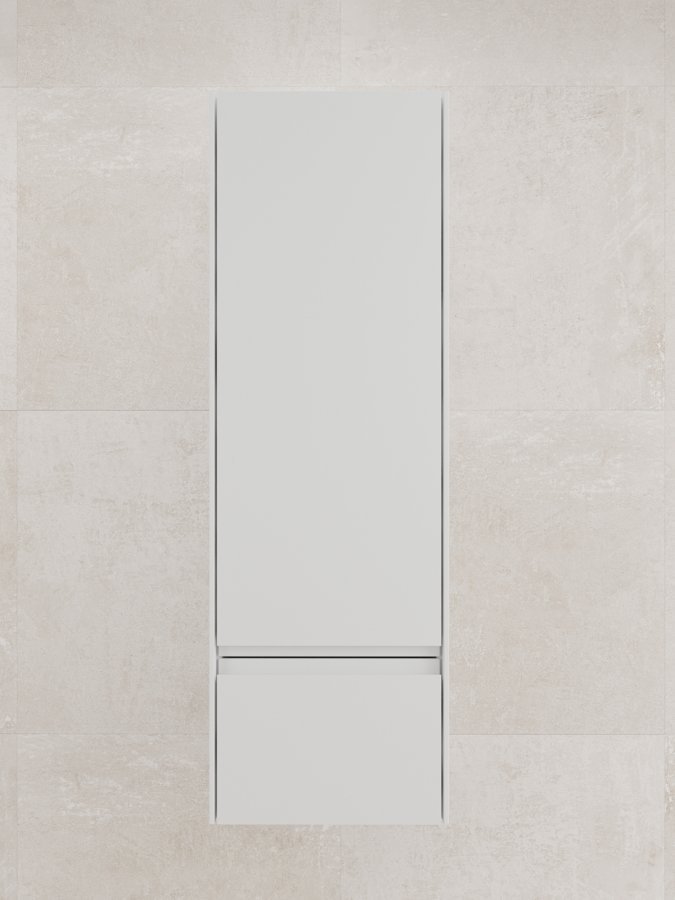 

Пенал в ванную комнату Style Line ЛИМА 36, подвесной, 1 ящик, PLUS, эмаль, белый матовый