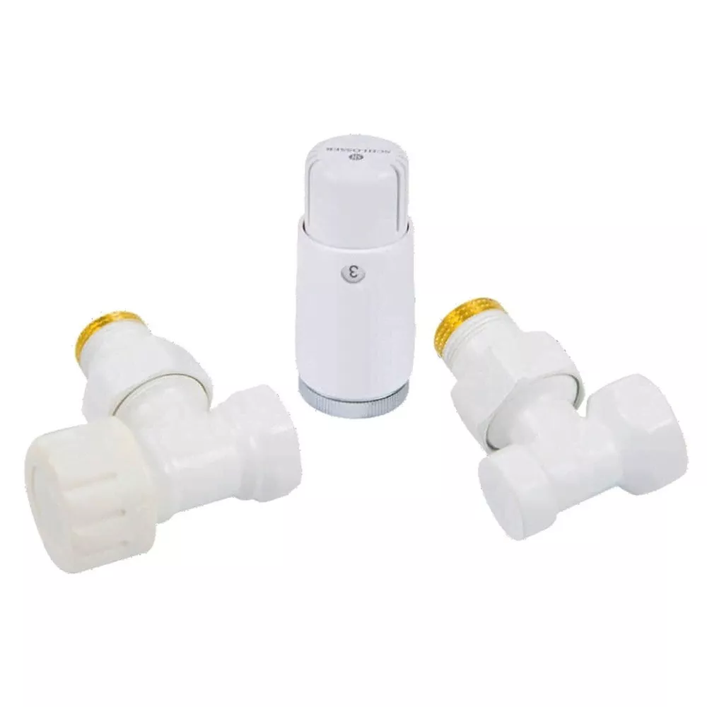 

Комплект подключения угловой STANDARD MINI 1/2 (белый) с термоголовкой MINI DIAMANT М30х1,5