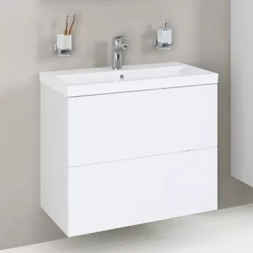 

Тумба с раковиной AM.PM Gem 60 белый глянец, подвесная, с 2 ящиками