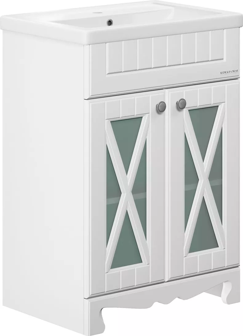 

Тумба с раковиной Edelform Dijon 60, Белый
