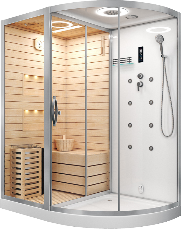 

Душевая кабина Cerutti Spa Lugano -L White 8345 с сауной