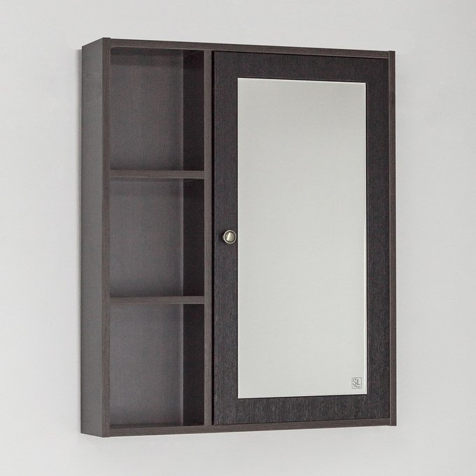 Купить Зеркало-шкаф Style Line Кантри 65 см (ЛС-00000031), шкаф-зеркало, темное дерево
