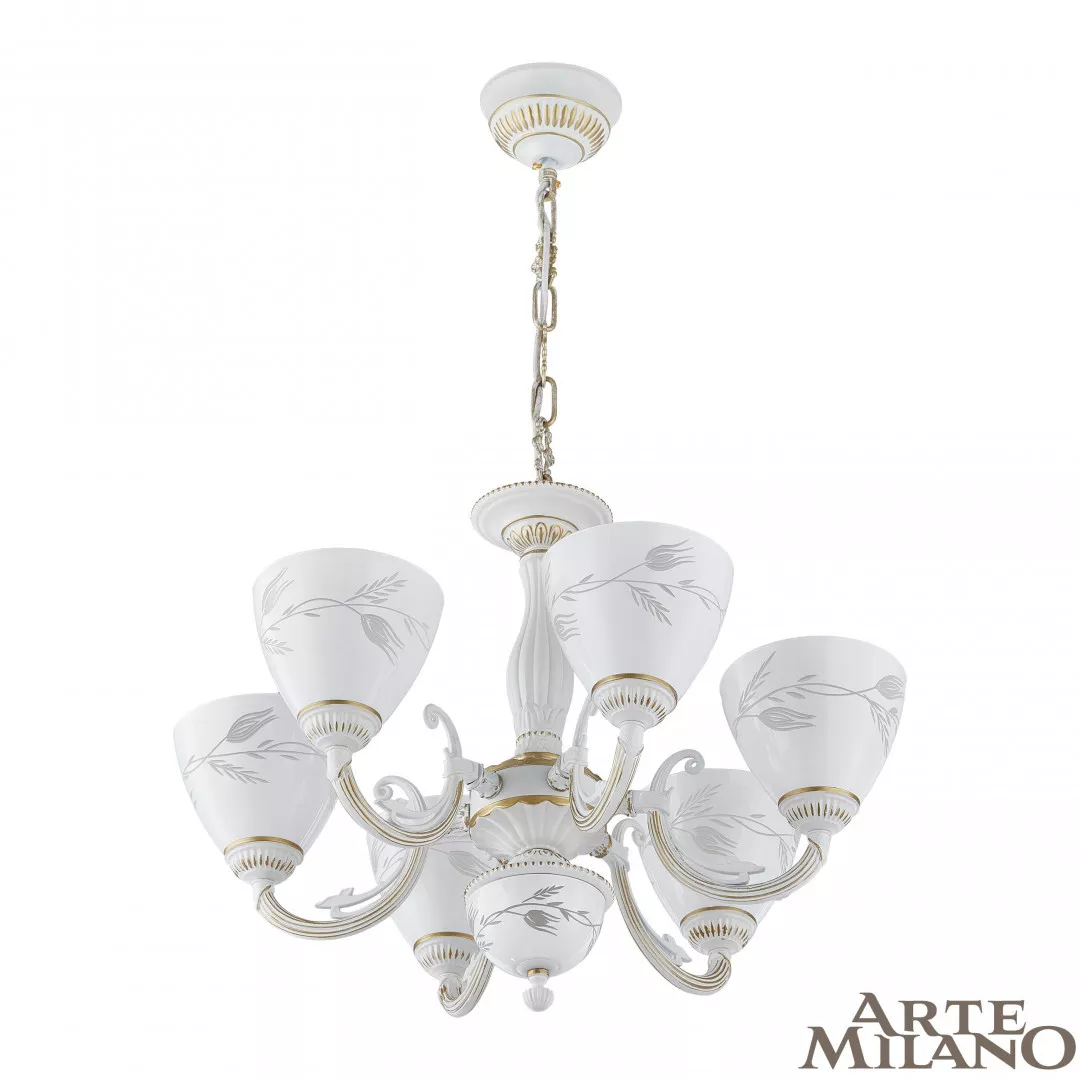 

Подвесная люстра Arte Milano 343659/6 WT+G