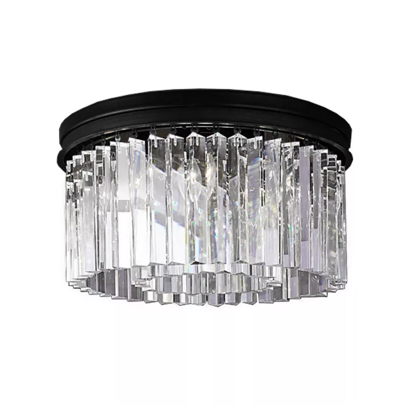 

Потолочная люстра Delight Collection 1920s Odeon KR0387C-6B/P black/clear