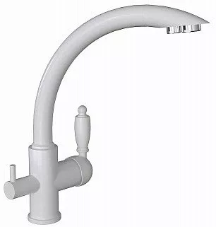 

Смеситель для кухни Florentina Шале FL белый матовый