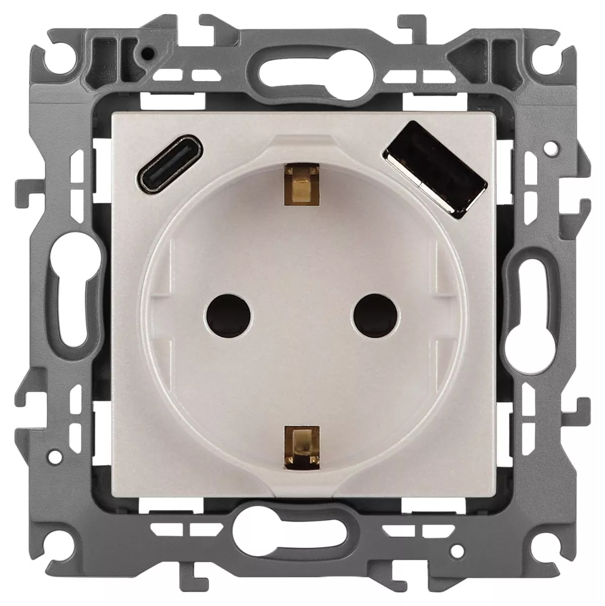 

Розетка со шторками с USB type-A+C Эра 12-4108-15 Б0067767
