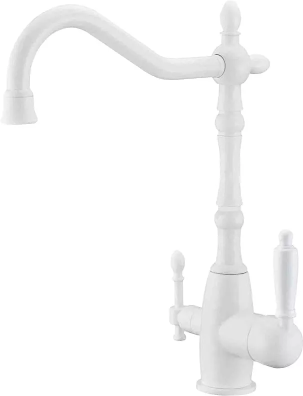 

Смеситель для кухни Zorg Sanitary ZR 312 YF-33-WHITE с подключением фильтра белый