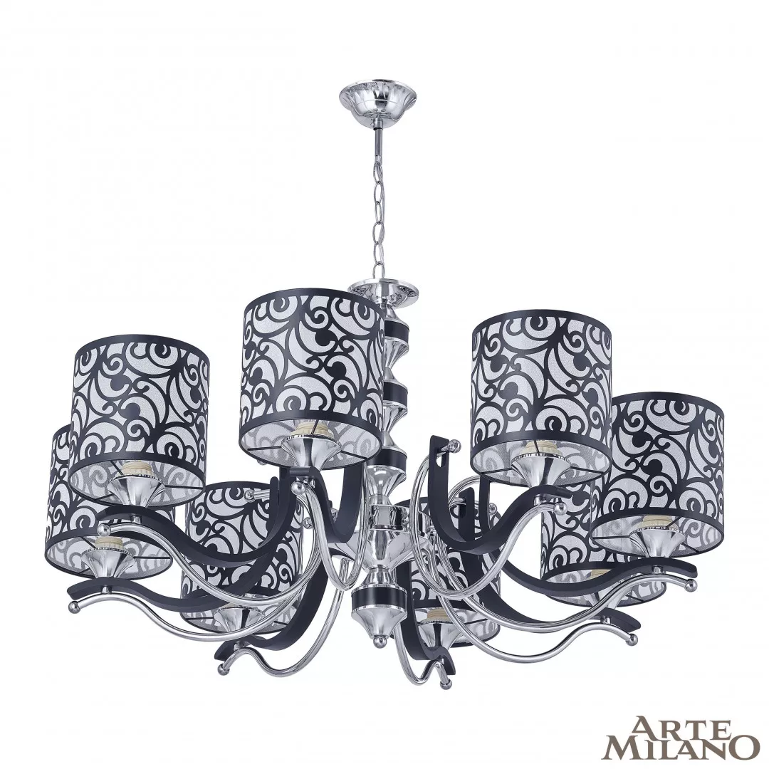

Подвесная люстра Arte Milano Florentia-4957 304957/8 Bk/Ni