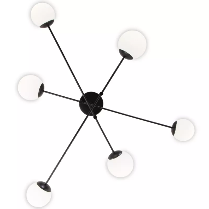 

Потолочная люстра Eurosvet Netz 30181/6 черный Smart a062214