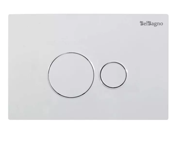 

Кнопка смыва для унитаза BelBagno BB082BL пластик, цвет глянцевый белый