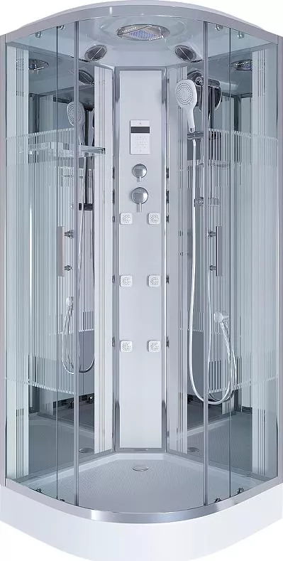 Душевая кабина Niagara Ultra 100х100 хром стекло прозрачное с гидромассажем 7020164 - фото 1