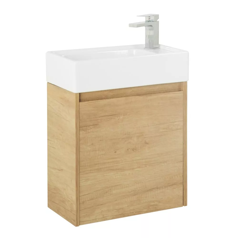 

Тумба с раковиной Belbagno Kraft Mini 50 L светлое дерево