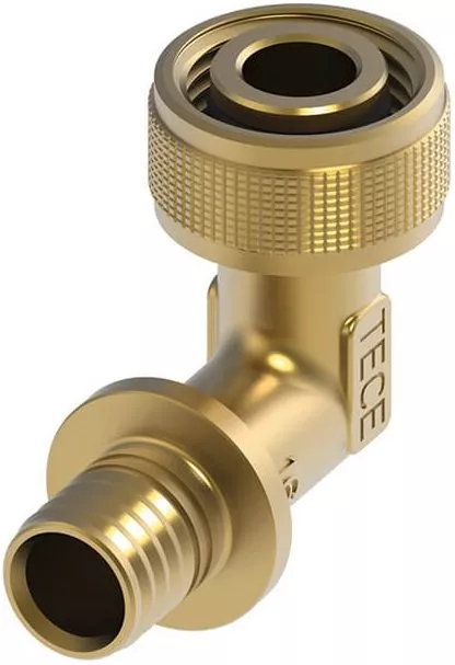 

TECE Быстросъемное соединение TECEflex, угловое, кремнистая бронза 16 х 1/2" 708631