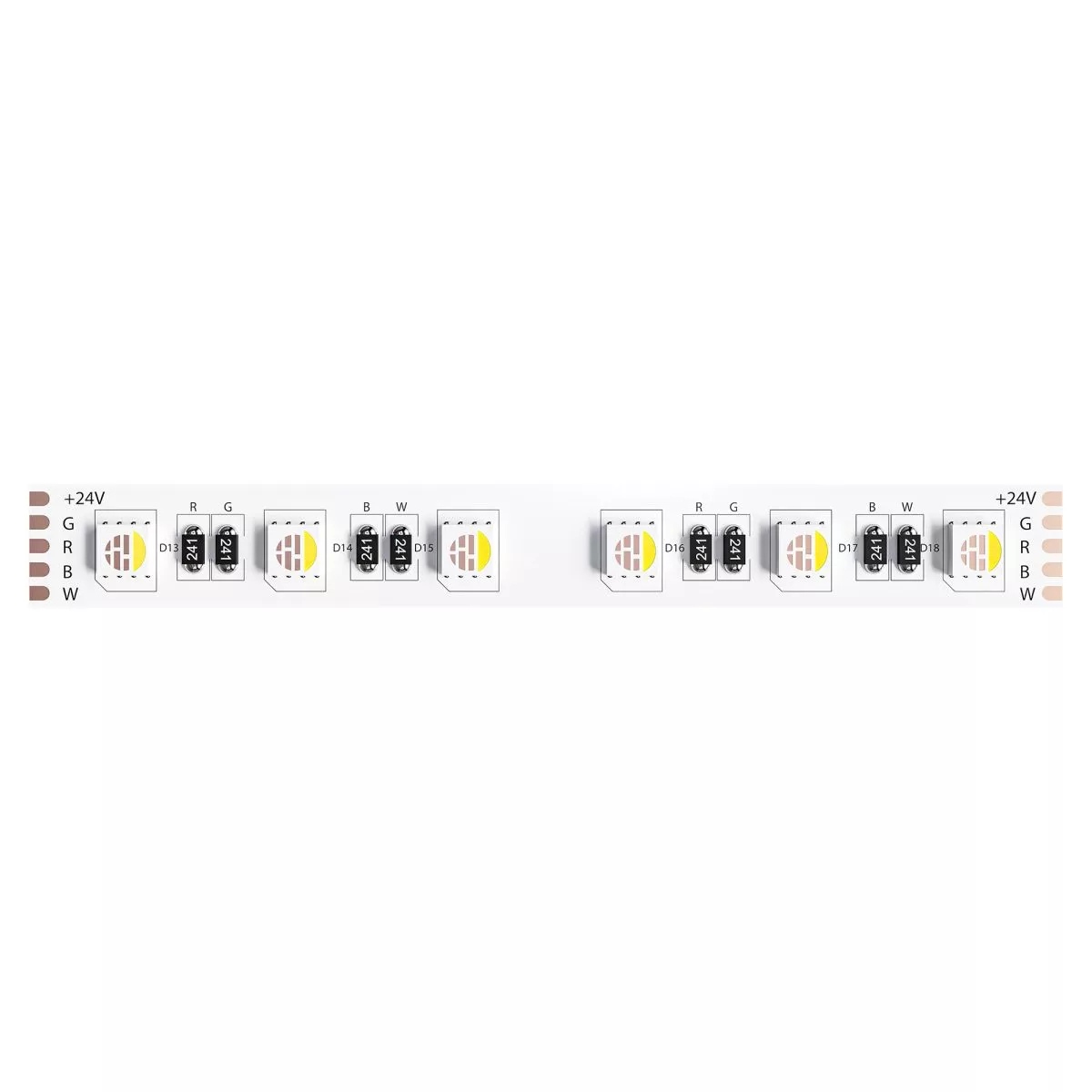 

Светодиодная лента Arte Lamp Tape 24В 14,4Вт/м 2900/3100+RGB 5м IP20 A2406012-02-RGB3K