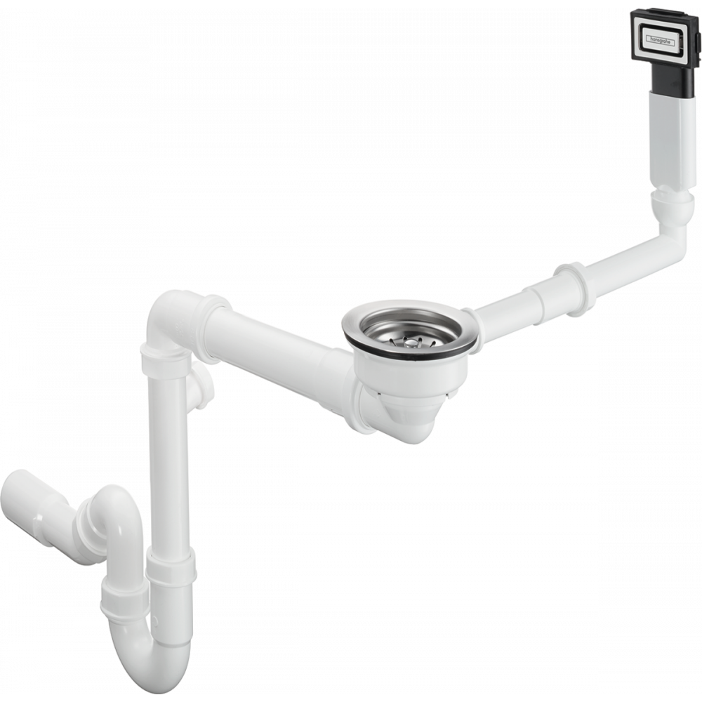 

Система слива-перелива Hansgrohe с ручным управлением для гранитной мойки с одной чашей D16-10, хром 43927000