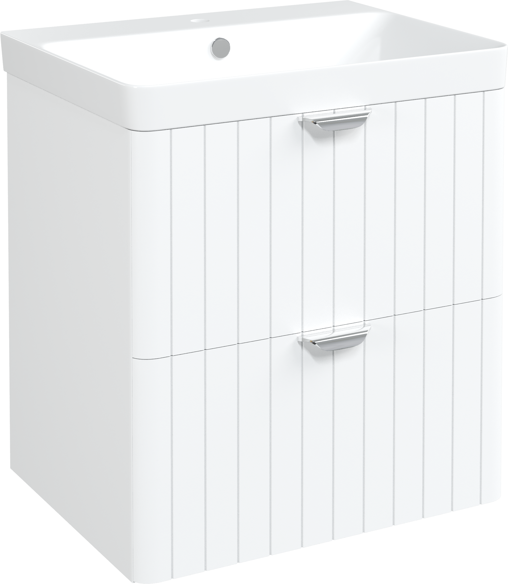 

Тумба с раковиной STWORKI Ларвик 60 белая матовая