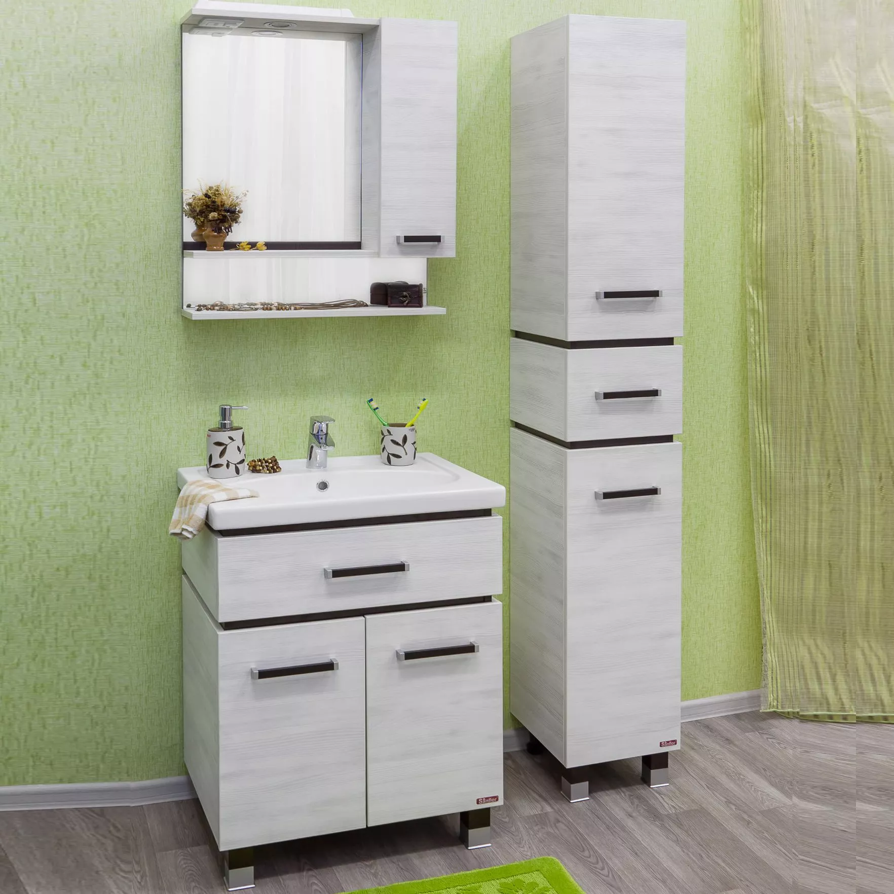 Комплект мебели Sanflor Техас 70 темное дерево венге северное дерево светлое 29067₽