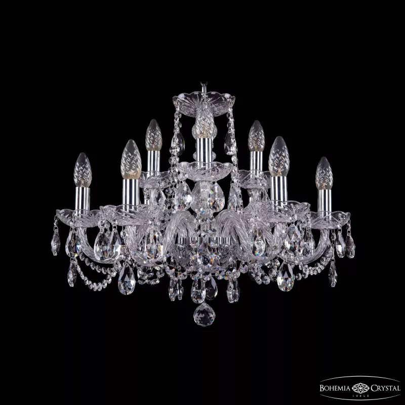 

Подвесная люстра Bohemia Ivele Crystal 1402/6+3/195 Ni