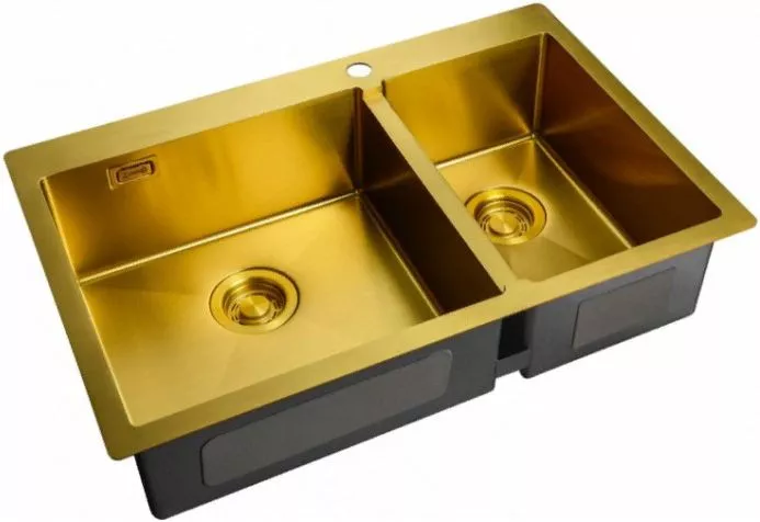 Металлические мойки  Santehnika Room Мойка кухонная Zorg Light ZL R 780-2-510-L BRONZE