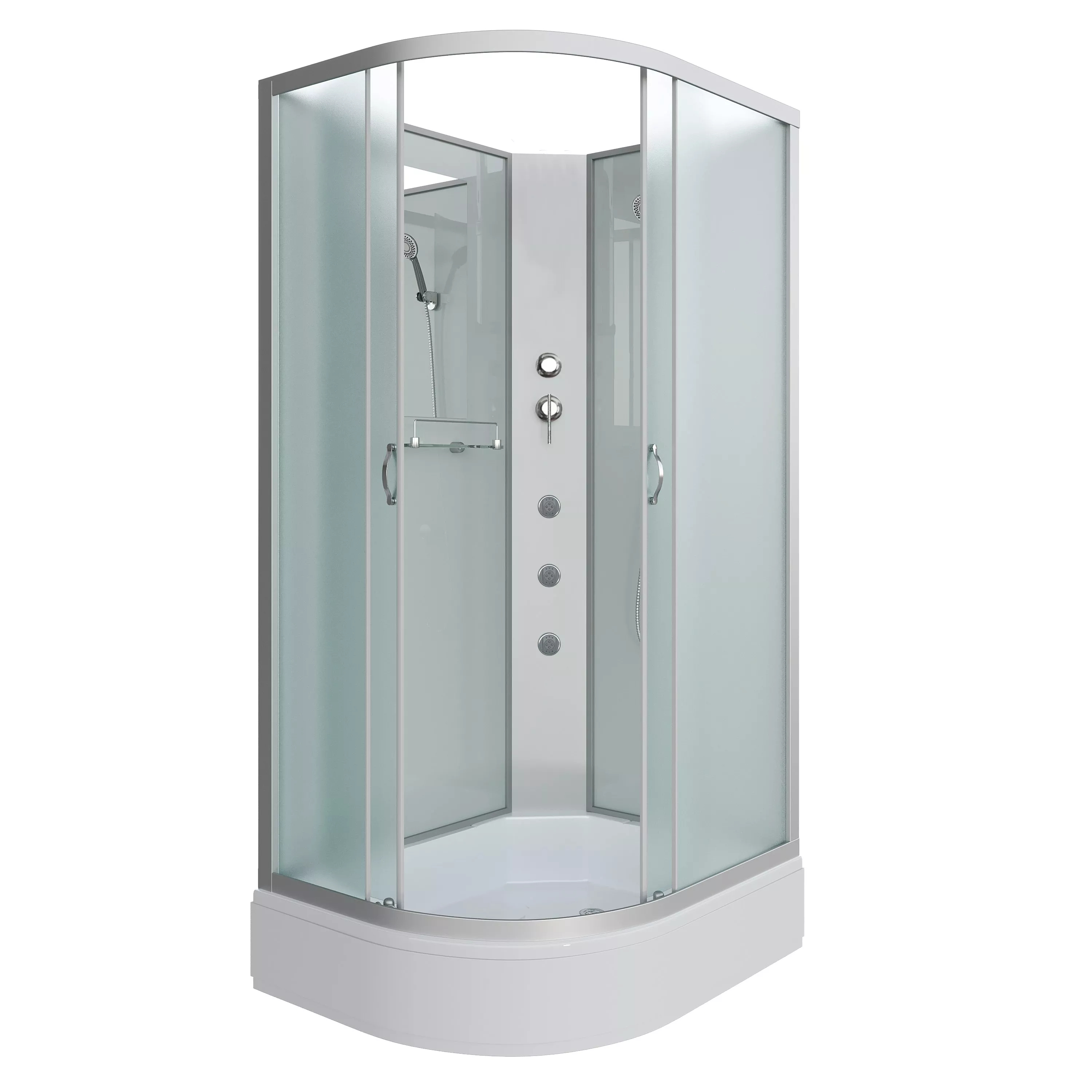 

Душевая кабина Niagara Classic NG-33084-14RBKG 100х80 см, без крыши, с гидромассажем