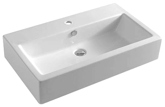 

Раковина подвесная/накладная ArtCeram FUORI BOX 80 белый (TFL026 01;00)