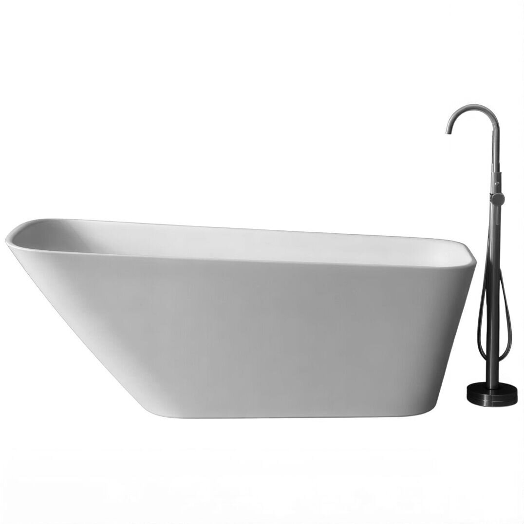 Отдельностоящая ванна Frank F6106 White АКЦИЯ