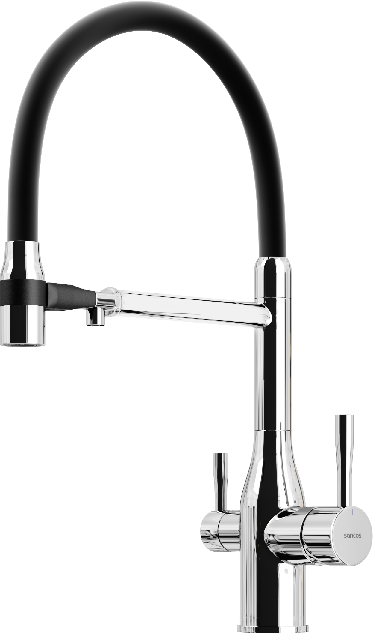 

Смеситель для кухни Sancos Garda SC4009CH с гибким изливом, хром