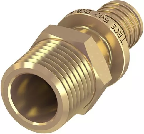 

TECE Соединение прямое с ниппелем, латунь 25 × R 3/4" 765507