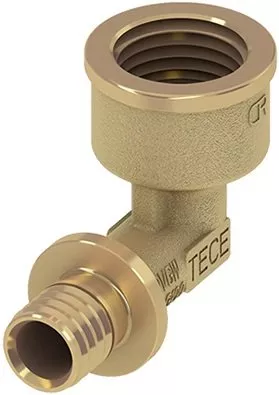 

TECE Уголок соединительный с муфтой, латунь 16 × Rp 1/2“ 768016