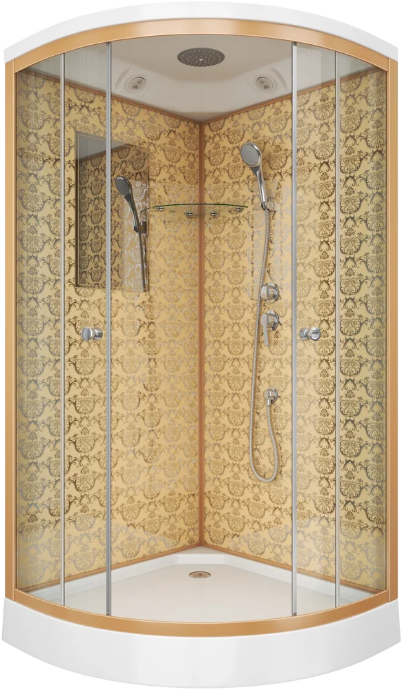 

Душевая кабина Niagara Luxe 90х90 золото стекло прозрачное
