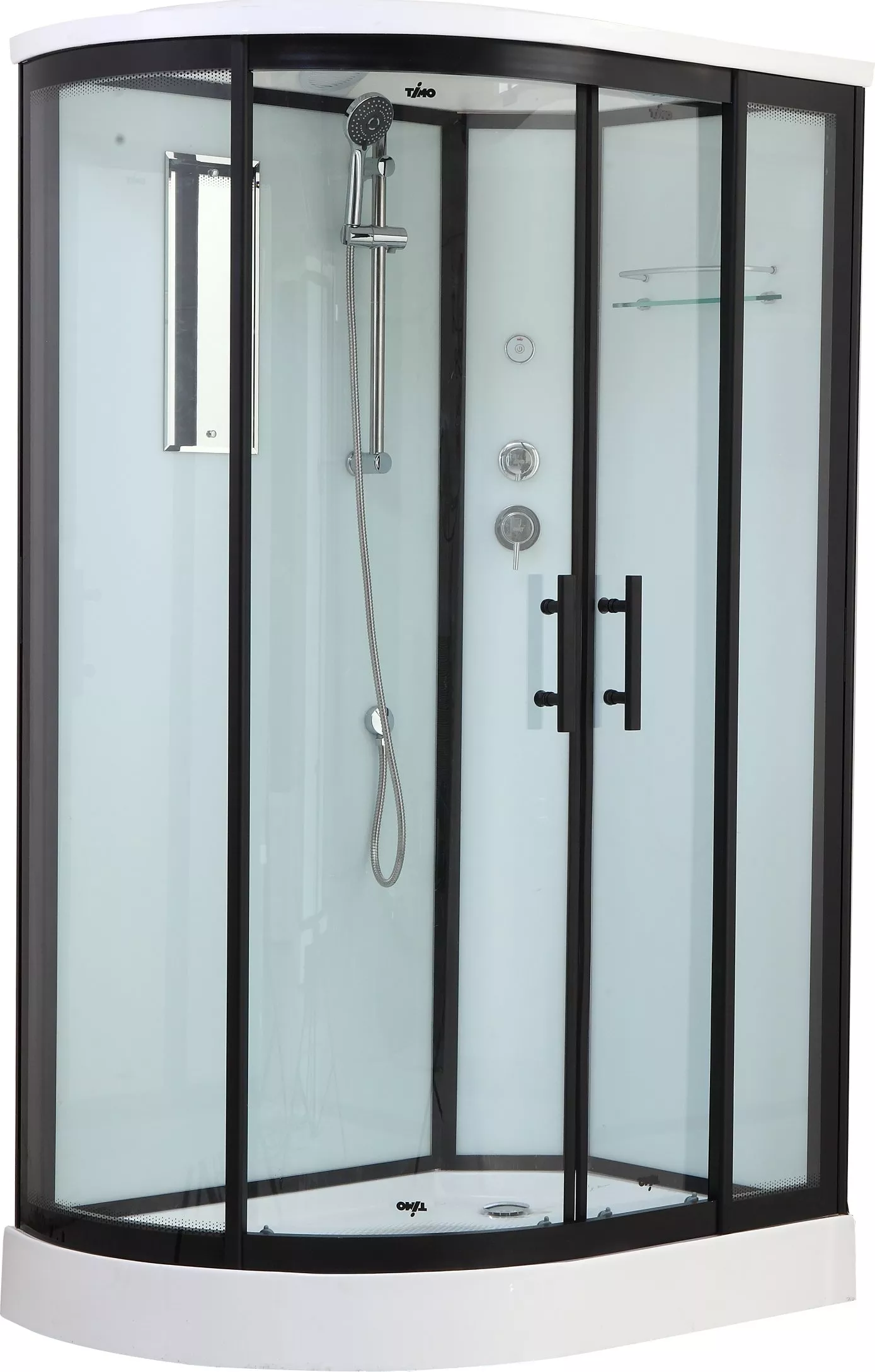 

Душевая кабина Timo Standart 120x85 черная, без гидромассажа, с низким поддоном