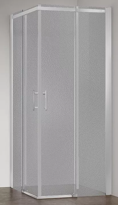 

Душевой уголок Veconi Rovigo 110х80 профиль хром, стекло рифленое