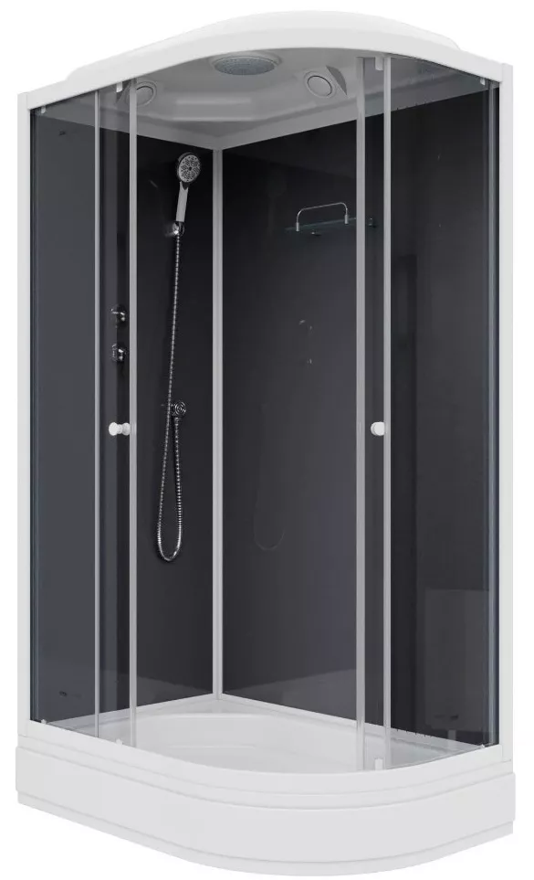 

Душевая кабина Parly Classic Эконом 120х80 L CM121L профиль белый, стекло тонированное