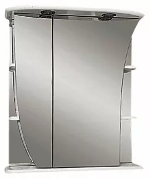 

Зеркало-шкаф Misty Ладья 65 левый белый с подсветкой