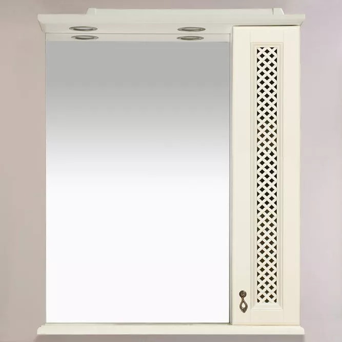 

Зеркало Misty Вивьен 70 R, с подсветкой, Бежевый