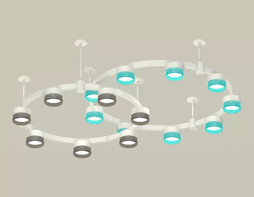 

Комплект подвесного светильника Ambrella Light Techno Ring XR92211200 (A9221, A9226, C9241, C9236, N8488, N8484)