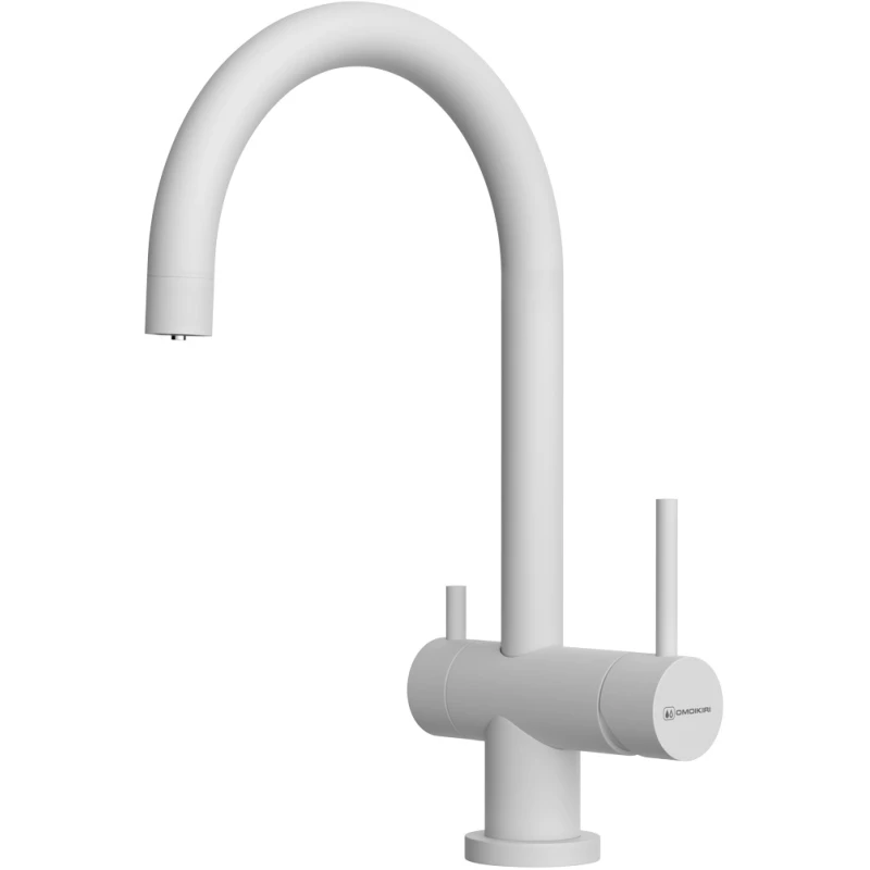 

Смеситель для кухни Omoikiri Yamada с подключением к фильтру белый матовый