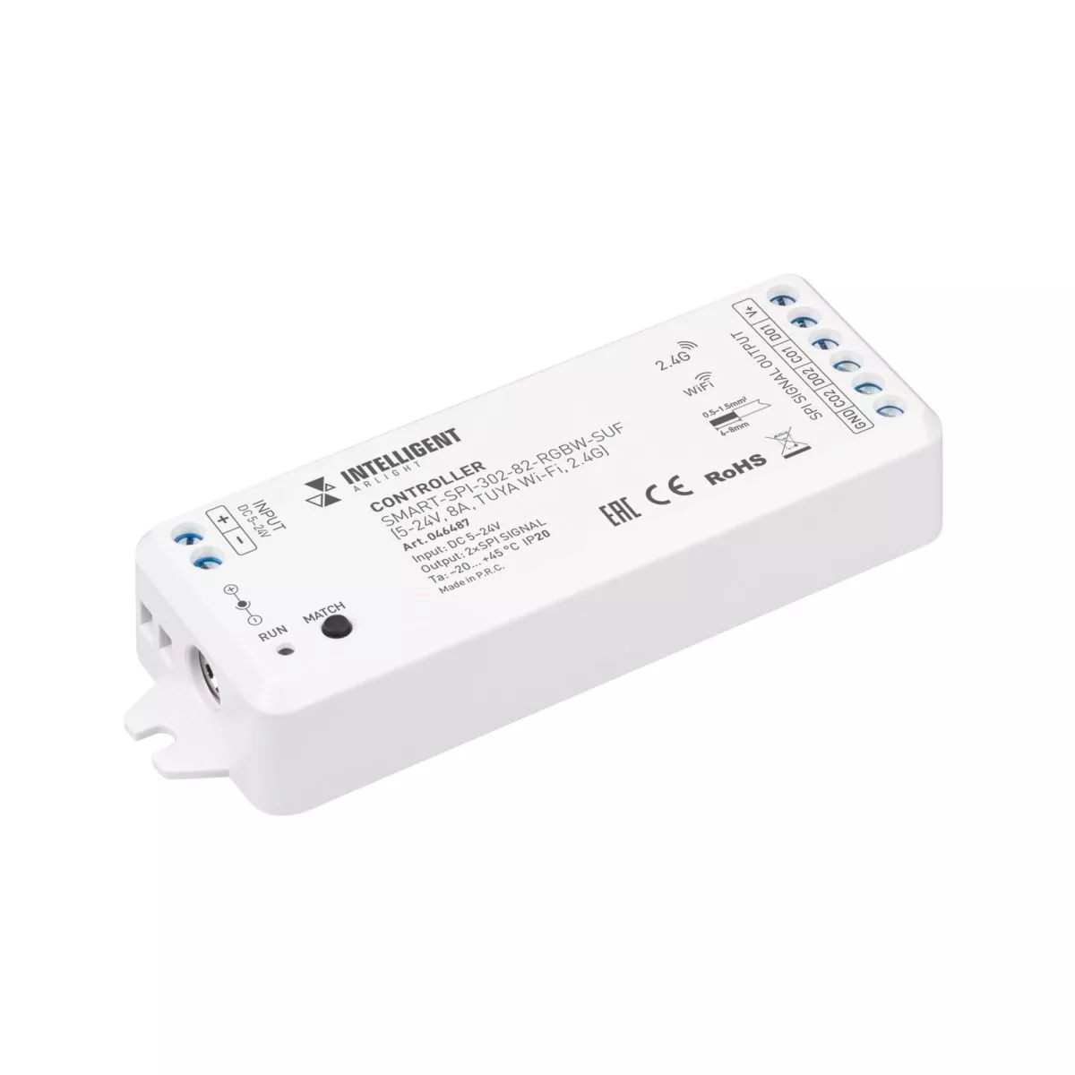 

Контроллер Arlight SMART-SPI-302-82-RGBW-SUF (5-24V, 8A, TUYA Wi-Fi, 2.4G) 046487
