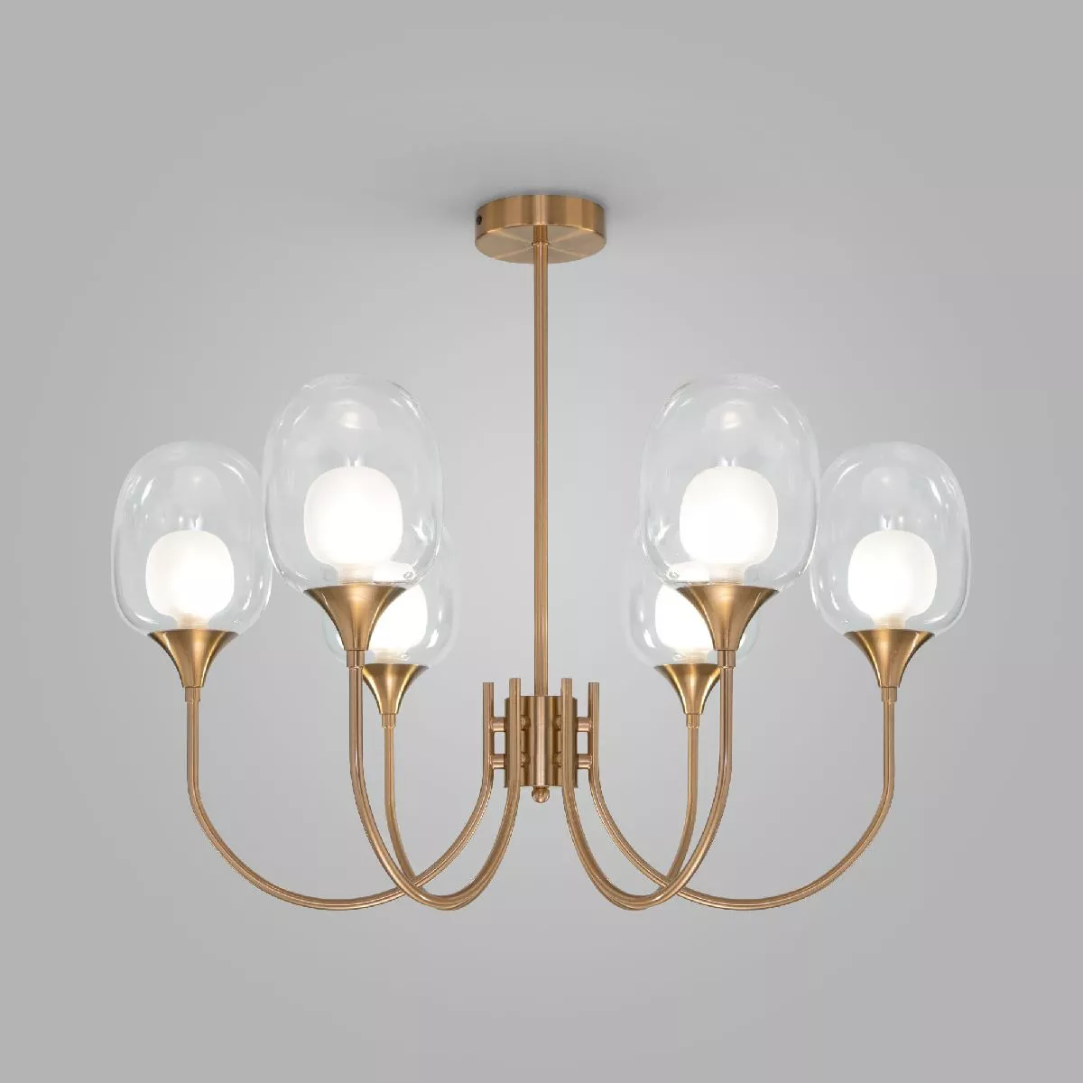 

Люстра на штанге Eurosvet Spritz 70217/6 латунь Smart a064749